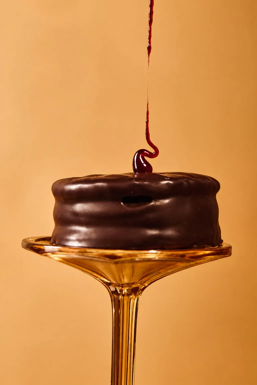 Alfajor de Malbec con baño de chocolate